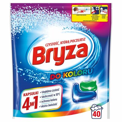 Bryza Kapsułki do prania 4w1 Kolor 40 szt