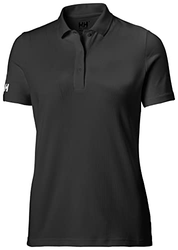 Helly Hansen T-shirt damski Crew Tech Polo, czarny, S, 33984