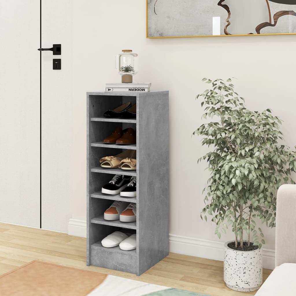 vidaXL Szafka na buty, szarość betonu, 31,5x35x90 cm, płyta wiórowa