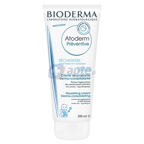 BIODERMA Atoderm Préventive odżywczy krem wzmacniający ochronną barierę skóry 200ml