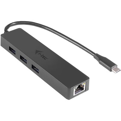 i-Tec USB-C Slim 3-port HUB z adapterem Gigabit Ethernet