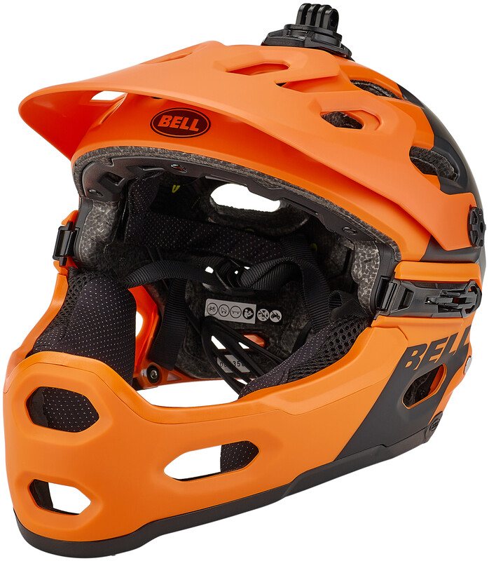 Bell Super 3R MIPS Helmet, pomarańczowy/czarny 55-59cm 2022 Kaski MTB 210196-022
