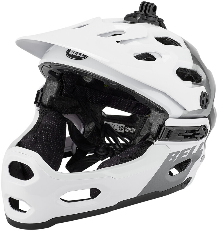 Bell Super 3R MIPS Helmet, biały/czarny 55-59cm 2022 Kaski MTB 210196-025