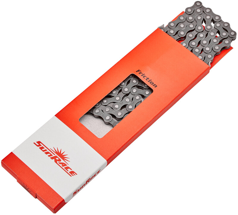 SunRace łańcuch 7 rzędowy/1/2 X 3/32 116 ogniw brązowy do roweru CAT09
