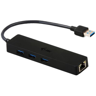 i-Tec Pretec HUB USB HUB 3 Port USB 3.0 + Gigabit Ethernet Adapter U3GL3SLIM