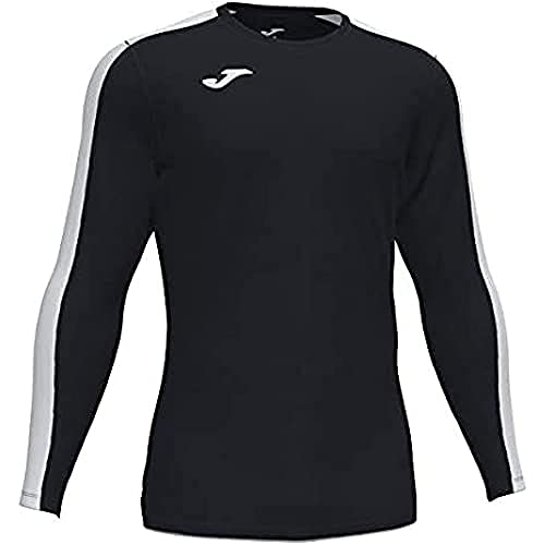 Joma Męska koszulka Academy z długim rękawem czarny czarno-biały L 101658.102