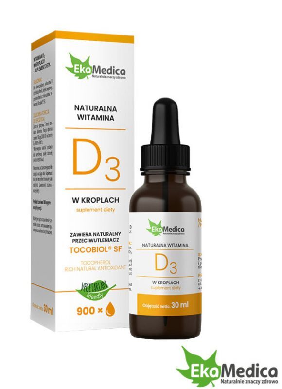 EkaMedica Witamina D3 krople 30ml