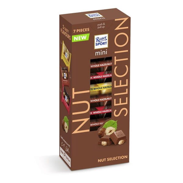 RITTER Ritter Sport Czekoladki Nut Selection 7szt 116g RIT.NUT.SELEC.7.116G