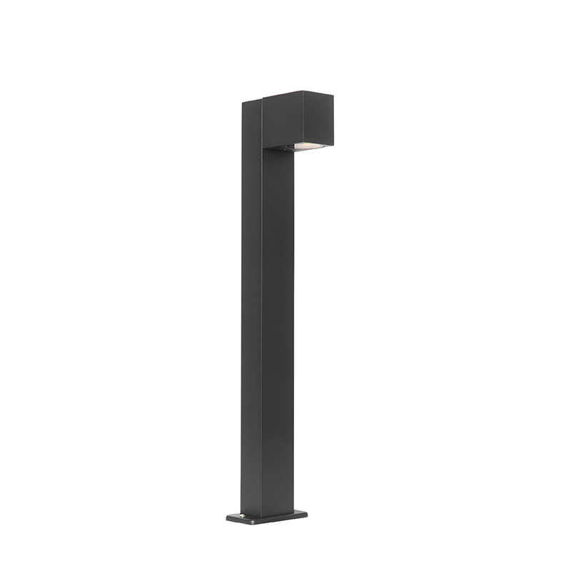 QAZQA Przemysłowa stojąca lampa zewnętrzna czarna 65 cm IP44 - Baleno