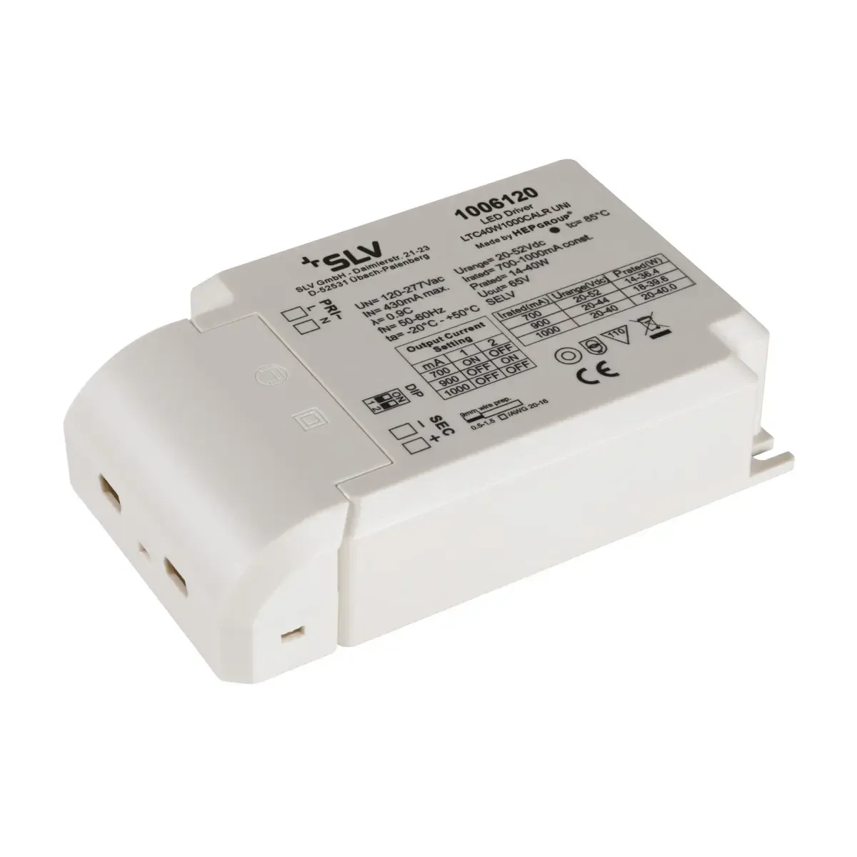 Фото - Інші електротовари SLV LED DRIVER 700/900/1000mAnik LED, 40 W 700/900/1000mA 1006120 zasilacz 