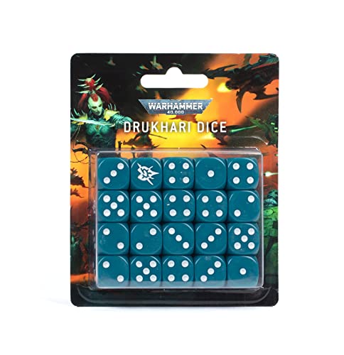 Games Workshop Warhammer 40000: Drukhari Dice Set (99220112002) 45-05