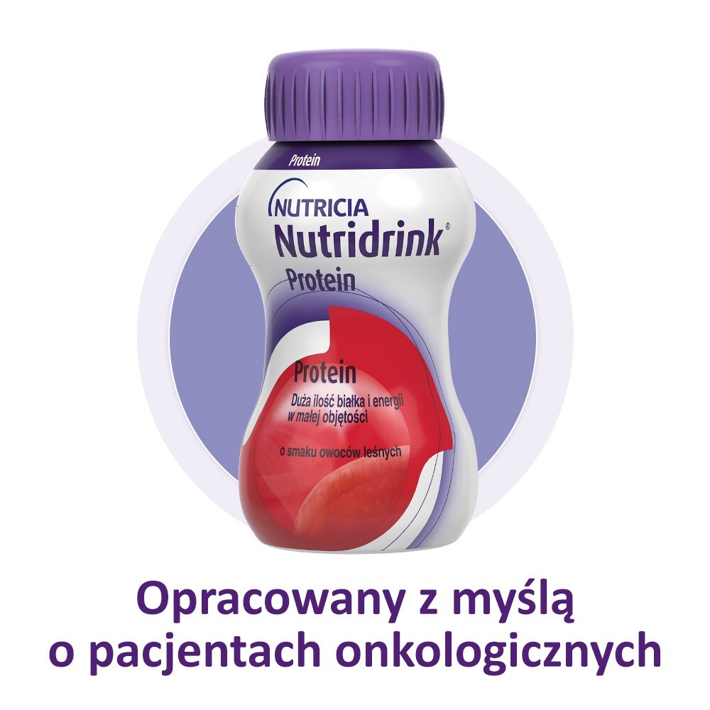 NUTRICIA POLSKA SP. Z O.O. NUTRICIA POLSKA SP Z O.O Nutridrink Protein o smaku owoców leśnych płyn 6 x 4 x 125 ml