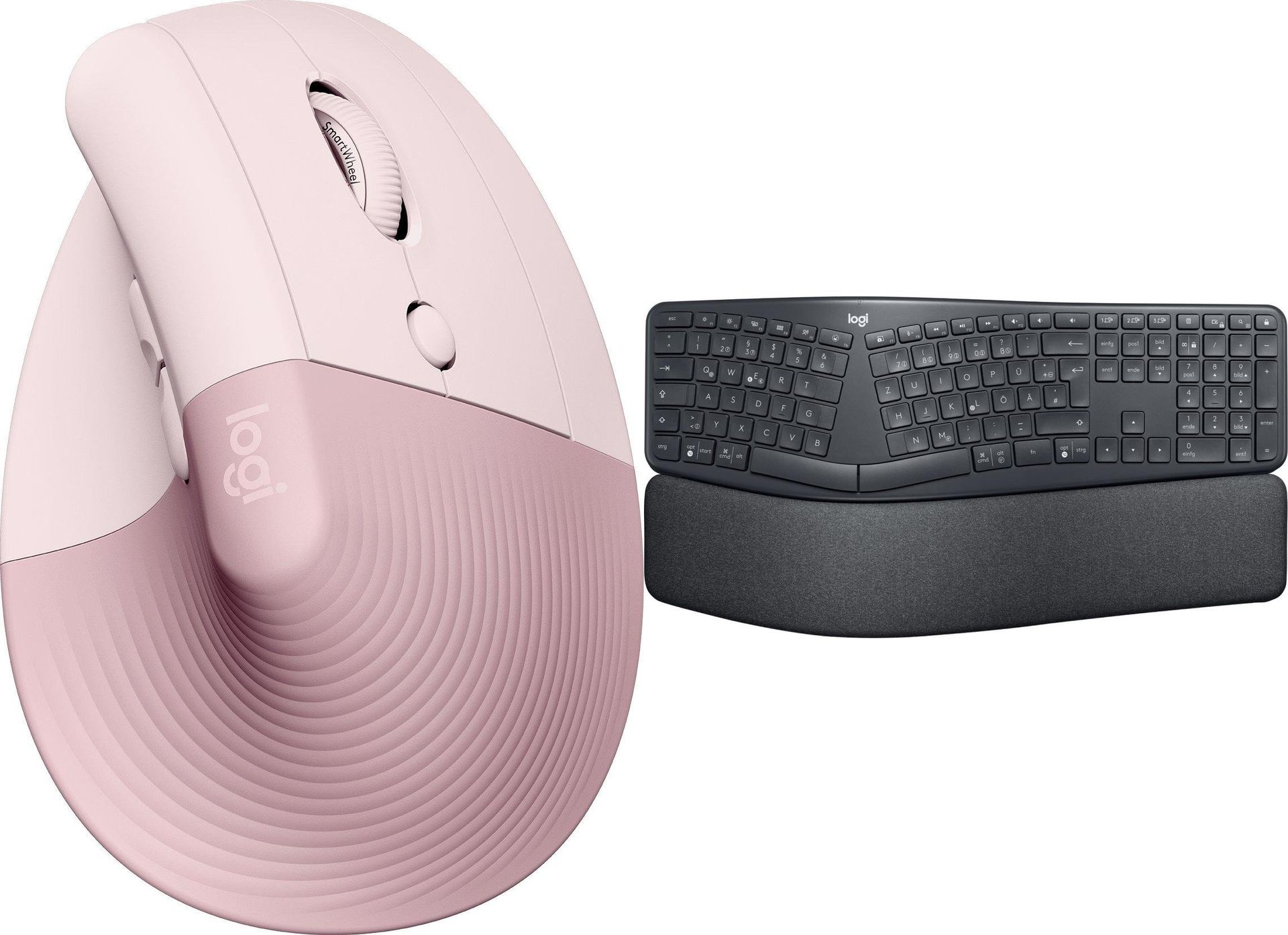 Logitech Lift Rose 910-006478 + Ergo K860 920-010108