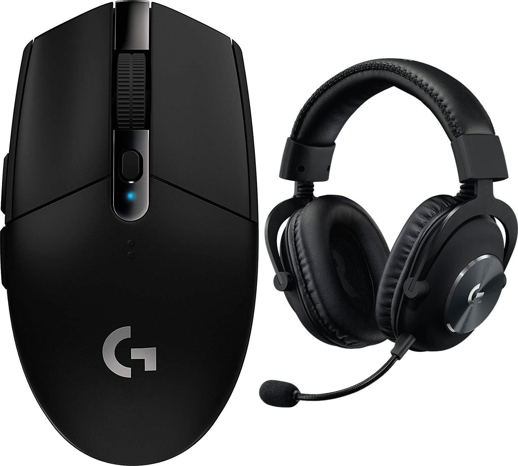 Logitech G305 Lightspeed Czarna 910-005282 + G Pro X Czarne 981-000818
