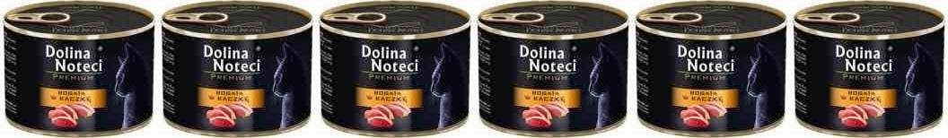 Dolina Noteci Premium Kot Bogata w kaczkę puszka 6x185 g