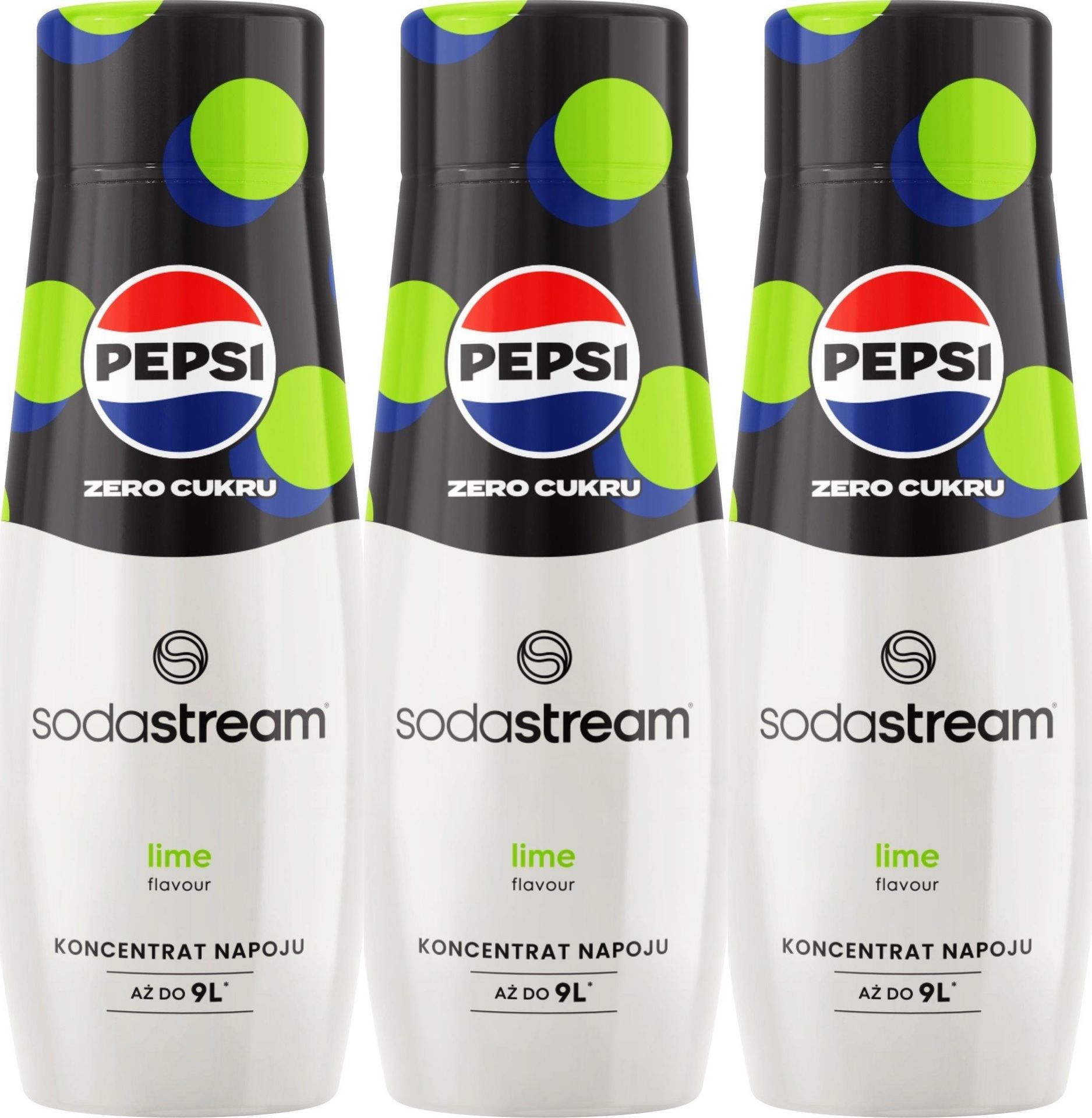 Sodastream 3 x Syrop Pepsi MAX lime 440 ml
