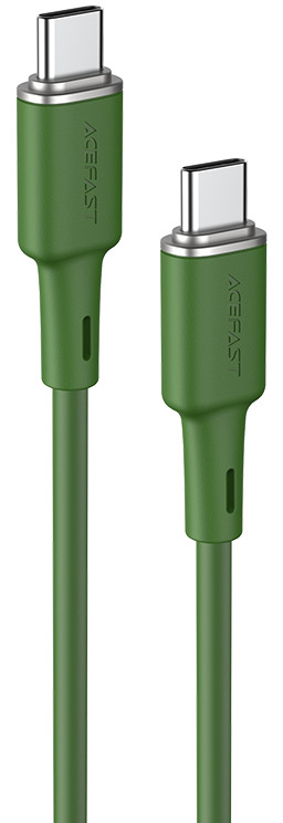 Acefast kabel USB Typ C - USB Typ C 1,2m, 60W (20V/3A) zielony (C2-03 oliver green) C2-03-C-C oliver green