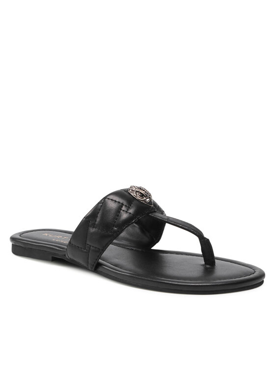 Kurt Geiger Japonki Kensington T-Bar Sandal 8651400109 Czarny