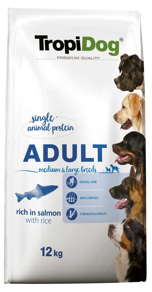 Tropidog Adult Medium Large Salmon 12 kg