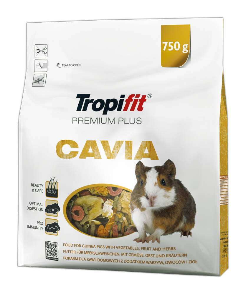 Tropifit Premium Plus CAVIA 750g dla kawii domowych 55702-uniw