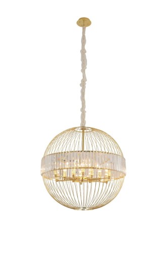 Auhilon Lampa wisząca Klasyczna lampa sufitowa LED Ready do salonu COSSINI JD8324-12 gold JD8324-12 gold