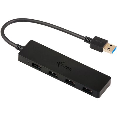 i-Tec Pretec HUB USB USB 3.0 Slim 4 czarny U3HUB404
