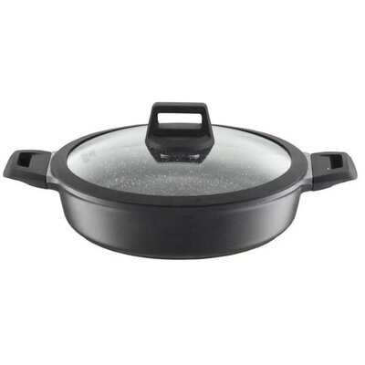 Ambition PRESTO PATELNIA GŁĘBOKA 28 CM Z UCHWYTAMI I POKRYWKĄ INDUKCJA ALUMINIUM POWŁOKA NIEPRZYWIERAJĄCA 20018