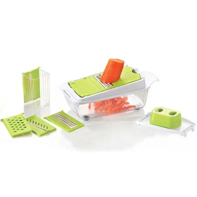 Domotti Krajalnica wielofunkcyjna do warzyw z 5 wymiennymi ostrzami Aletta MIX KOLORÓW