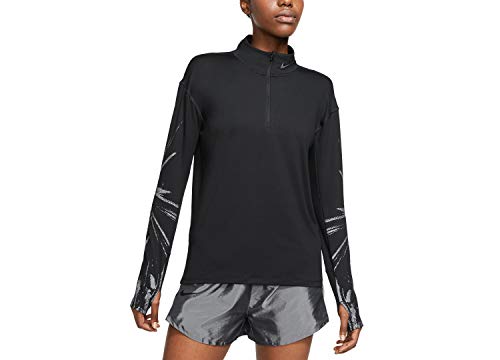 Nike damska W NK ELMNT TOP HZ FLSH GX koszulka z długim rękawem, czarny/odblaskowy silv, XS