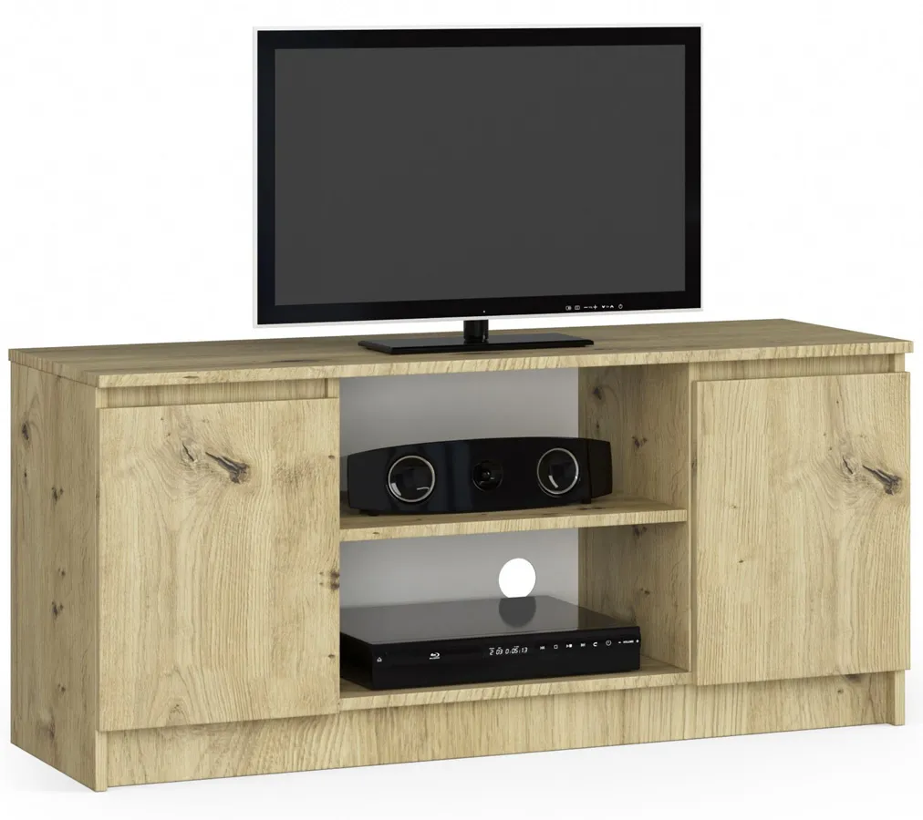 Szafka Rtv Z Półkami Dąb Artisan N1-F66
