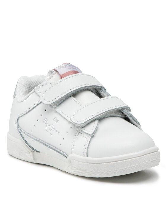Pepe Jeans Sneakersy Lambert Classic Girl PGS30531 Biały