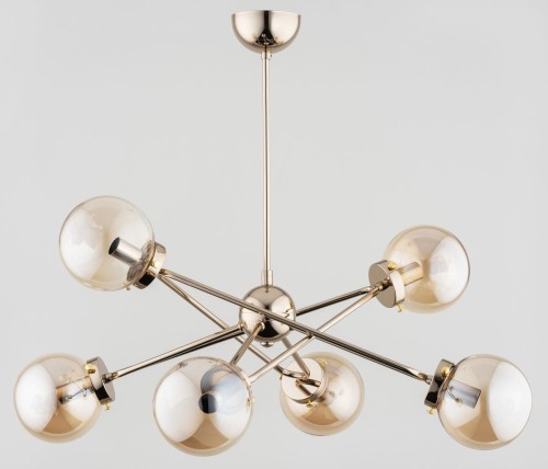 Alfa Sagito lampa wisząca 6-punktowa złota 63072