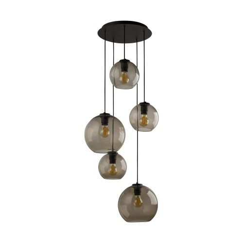Nowodvorski Vetro 7642 lampa wisząca zwis 5x60W E27 czarna