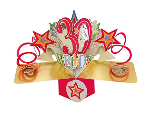 Second Nature Pop Ups Druga natura kartka z życzeniami na 30 urodziny Pop Up - POP149, POP149A POP149A