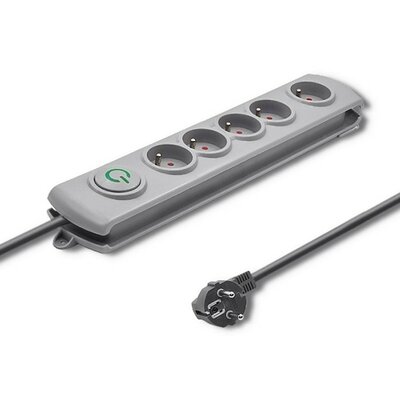 QOLTEC Listwa zasilająca Listwa antyprzepięciowa 5 gniazd | 3m 5901878502724