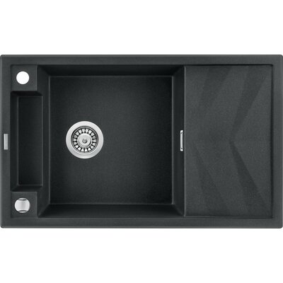 Deante Magnetic Zlewozmywak granitowy magnetyczny 1-komorowy z ociekaczem - grafit metalik ZRM_G113 ZRM G113 [16188004]