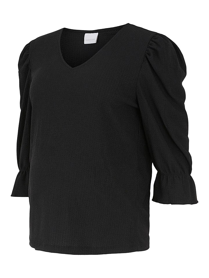 Bluzki ciążowe - Mama licious Ciążowa bluzka "Bea" w kolorze czarnym - grafika 1