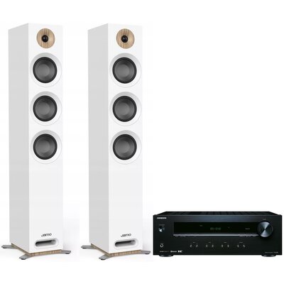 Onkyo Zestaw stereo TX-8220B + JAMO S-809 Czarno-biały