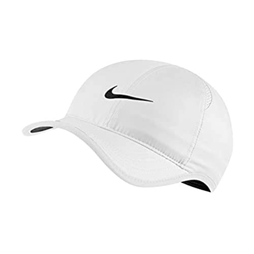 NIKE Unisex's Featherlight czapka czapka, biały/czarny/czarny, 1 rozmiar