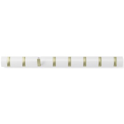 Umbra Listwa z 8 wieszakami Flip, biały, 81x7x3 cm
