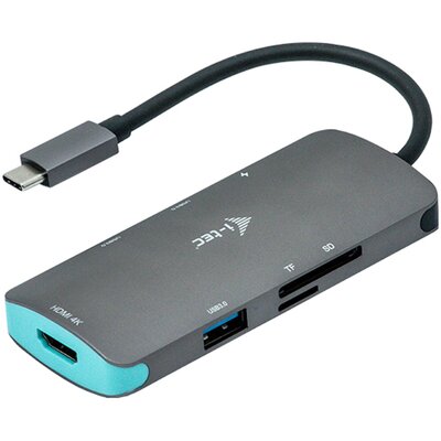 i-Tec USB-C 4K HDMI SD microSD PD 100W | Dostawa 0 zł C31NANODOCKPD