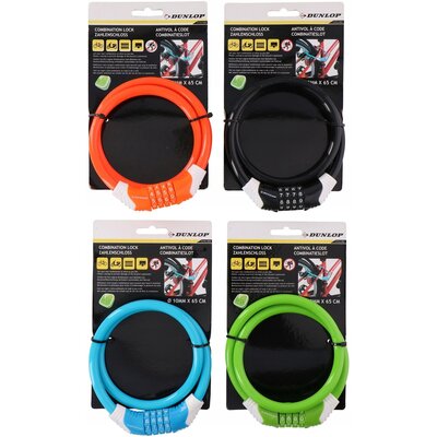 Dunlop Zapięcie Do Roweru szyfr blokada rowerowa