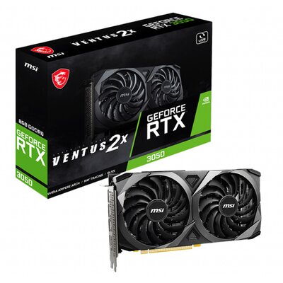 MSI Karta graficzna GeForce RTX 3050 Ventus 2X 8GB GDDR6 RTX 3050 VENTUS 2X 8G RTX 3050 VENTUS 2X 8G