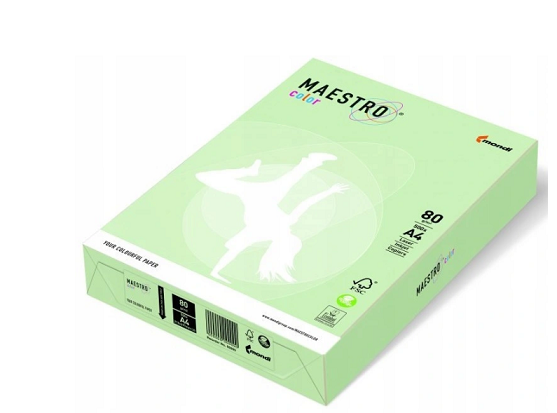Igepa Papier xero A4 kolor Maestro Pastel - zielony GN27