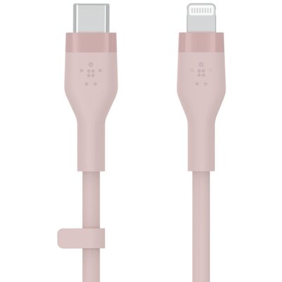 Belkin Kabel USB Typ-C Lightning Silicone 2m Różowy CAA009BT2MPK