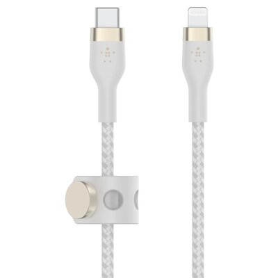 Belkin Kabel USB Typ-C Lightning Braided Silicone 3m Biały CAA011BT3MWH
