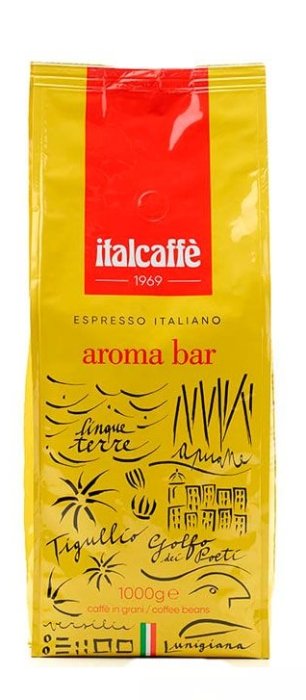 Italcaffe Kawa ziarnista Espresso Italiano Aroma Bar 1kg 8002640000763