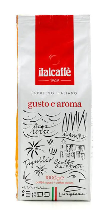 Italcaffe Kawa ziarnista Espresso Italiano Gusto e Aroma 1kg 88002640000626