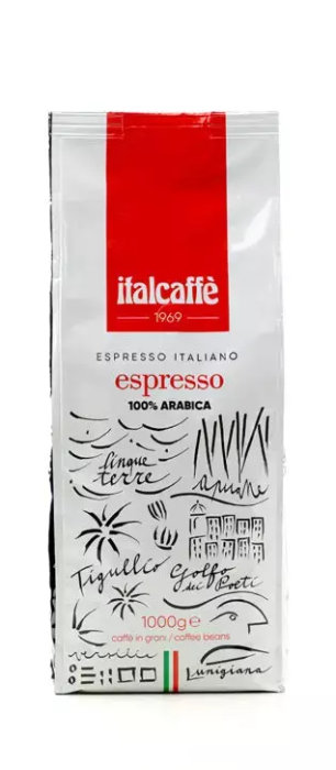 Italcaffe Kawa ziarnista Espresso Italiano Espresso 100% Arabica 1kg 11111-uniw