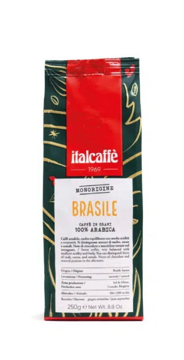 Italcaffe Kawa ziarnista Monorigine Brasile 250g 11120-uniw